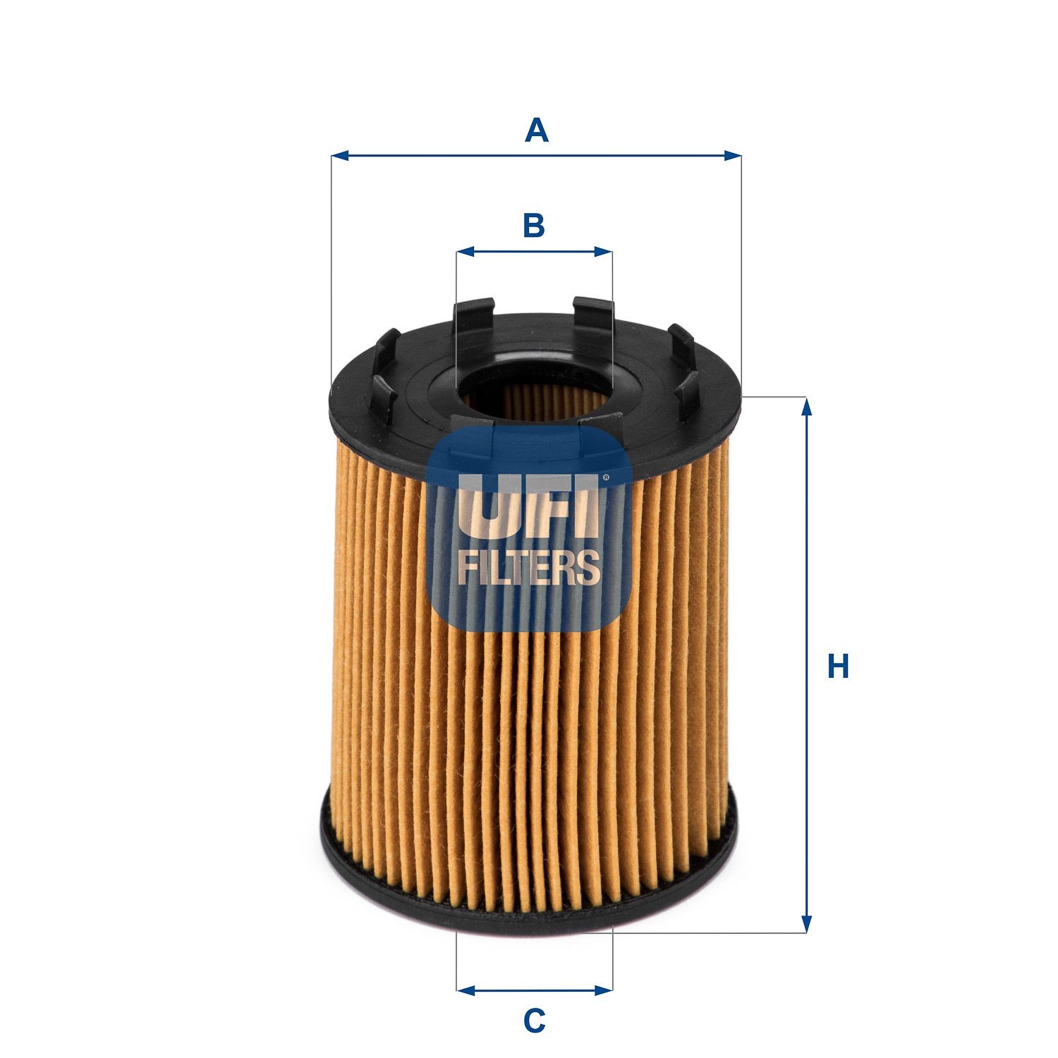 UFI 25.043.00 Engine oil filter Filter Insert