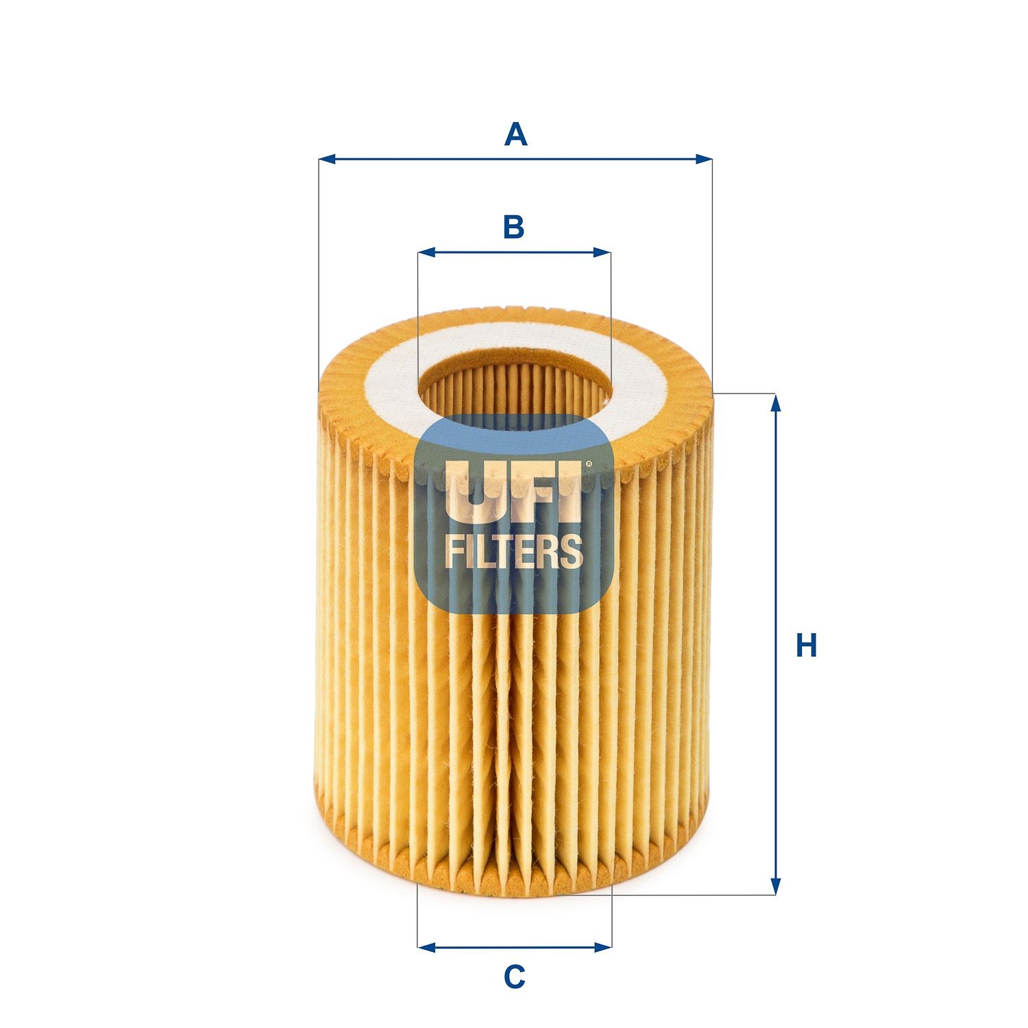 UFI 25.049.00 Engine oil filter Filter Insert