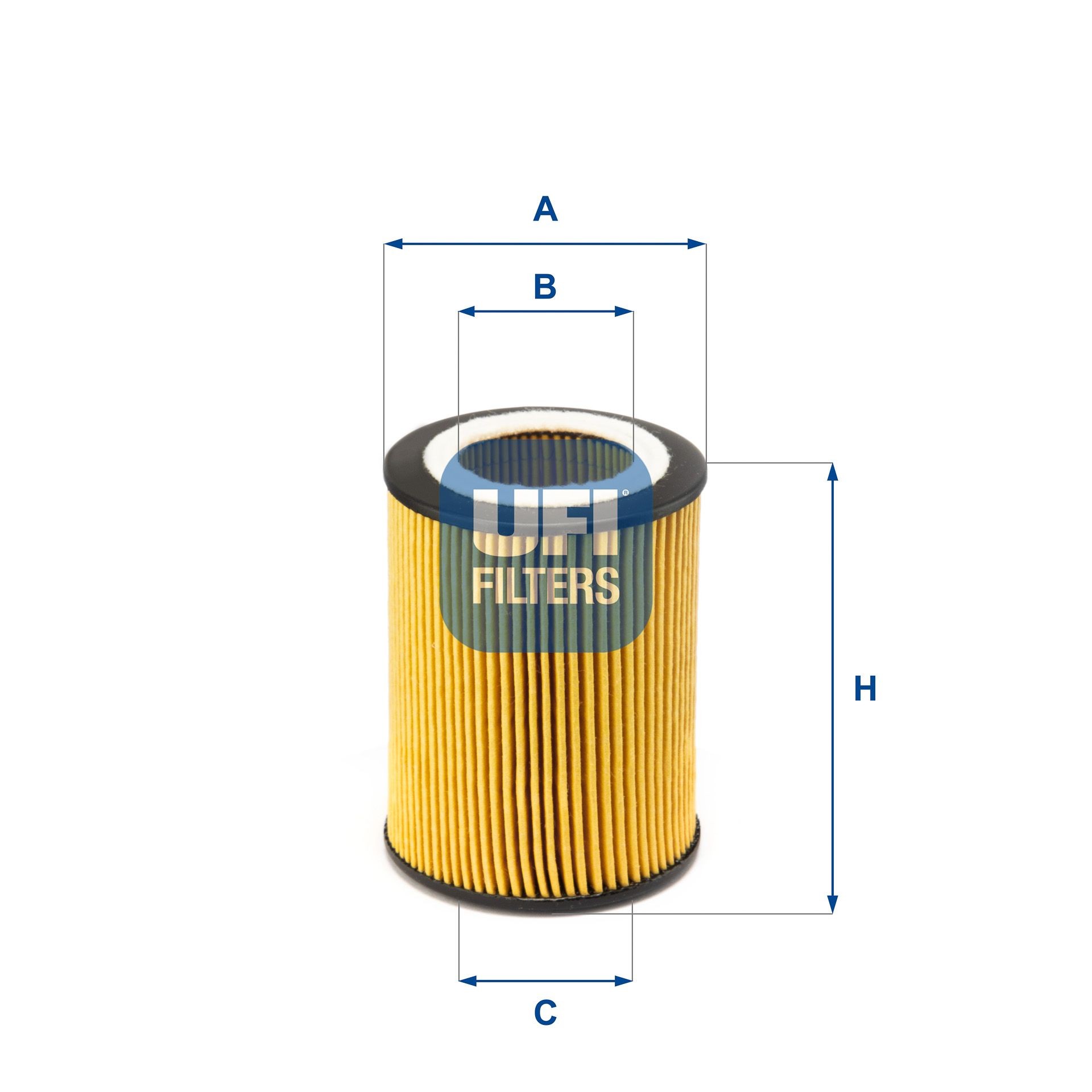 UFI Filter Insert Inner Diameter 2: 33,6mm, Ø: 65mm, Height: 85mm Oil filters 25.071.00 buy