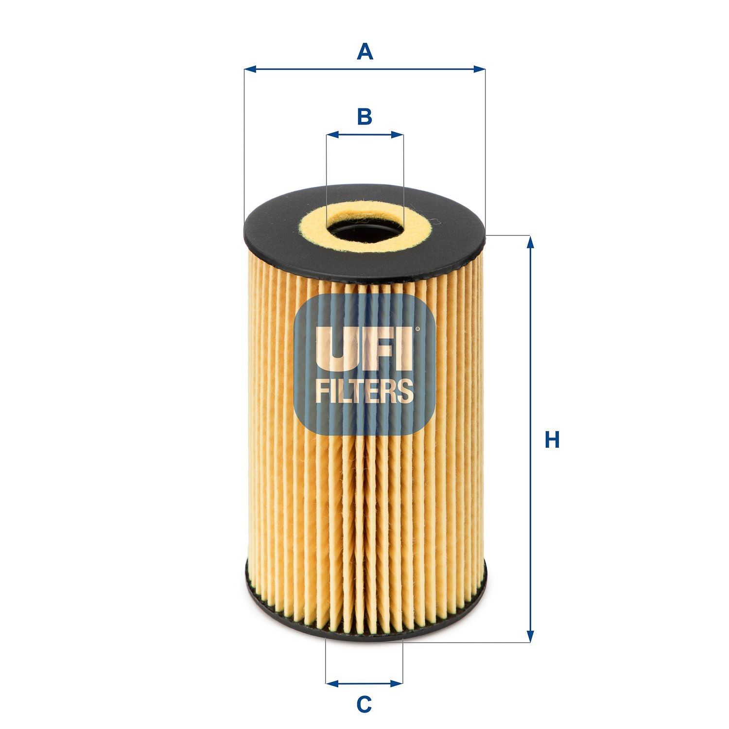 UFI 25.106.00 Engine oil filter Filter Insert
