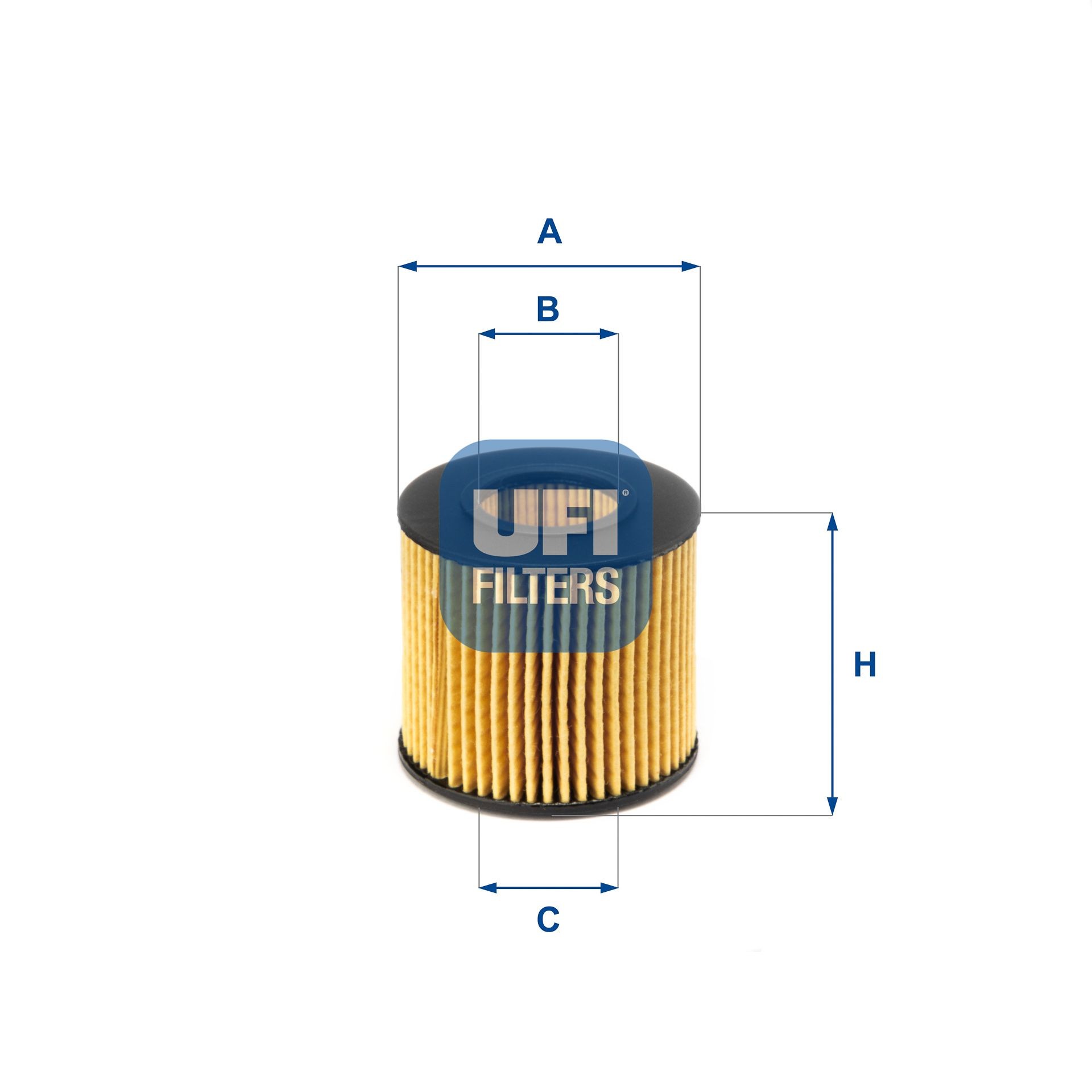 UFI Filter Insert Inner Diameter 2: 28,5mm, Ø: 60mm, Height: 54,5mm Oil filters 25.116.00 buy