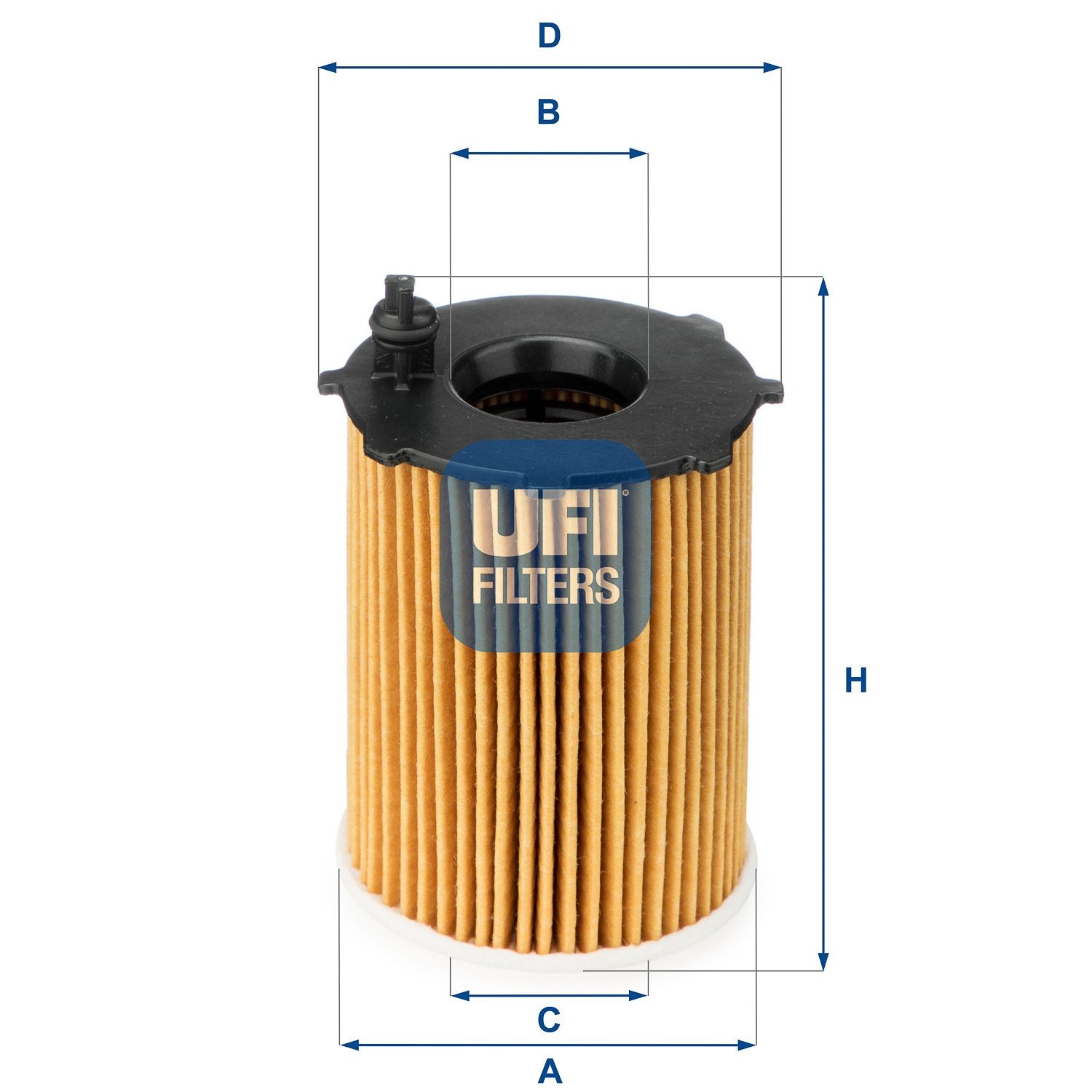 UFI 25.128.00 Oil filter Filter Insert