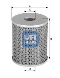 UFI Inner Diameter 2: 36mm, Ø: 78mm, Height: 227, 227,0mm Oil filters 25.414.00 buy