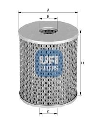 UFI Inner Diameter 2: 22mm, Ø: 73mm, Height: 82, 82,0mm Oil filters 25.419.00 buy