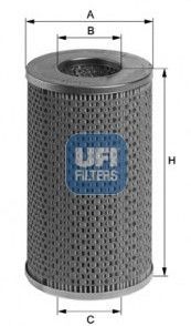 UFI Filtereinsatz Innendurchmesser 2: 57mm, Ø: 114,5mm, Höhe: 195mm Ölfilter 25.422.00 kaufen