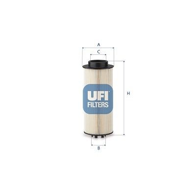 UFI Inner Diameter 2: 14,3mm, Ø: 65mm, Height: 251, 251,0mm Oil filters 25.459.00 buy