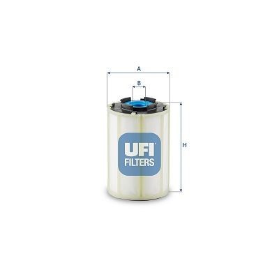 UFI Filter Insert Inner Diameter 2: 47mm, Ø: 107mm, Height: 46,5mm Oil filters 25.509.00 buy