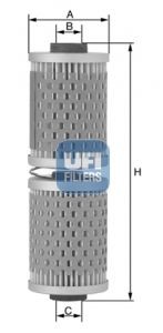 UFI 25.527.00 Oil filter Inner Diameter 2: 13,7mm, Ø: 41,5mm, Height: 129, 129,0mm 25.527.00 cheap