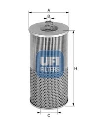 UFI 25.551.00 Oil filter 760 131