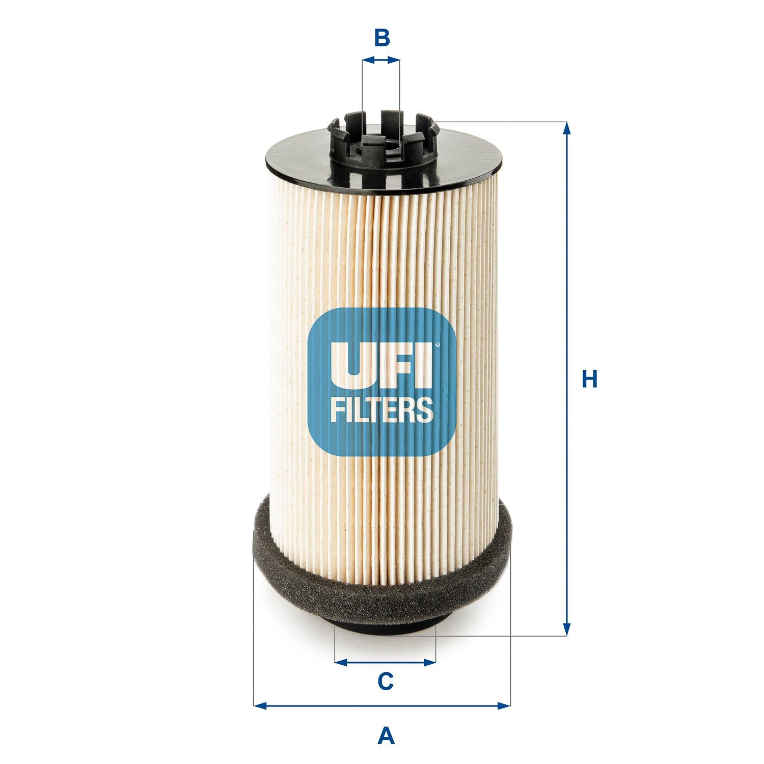 UFI Filter Insert Height: 203,5mm Inline fuel filter 26.001.00 buy