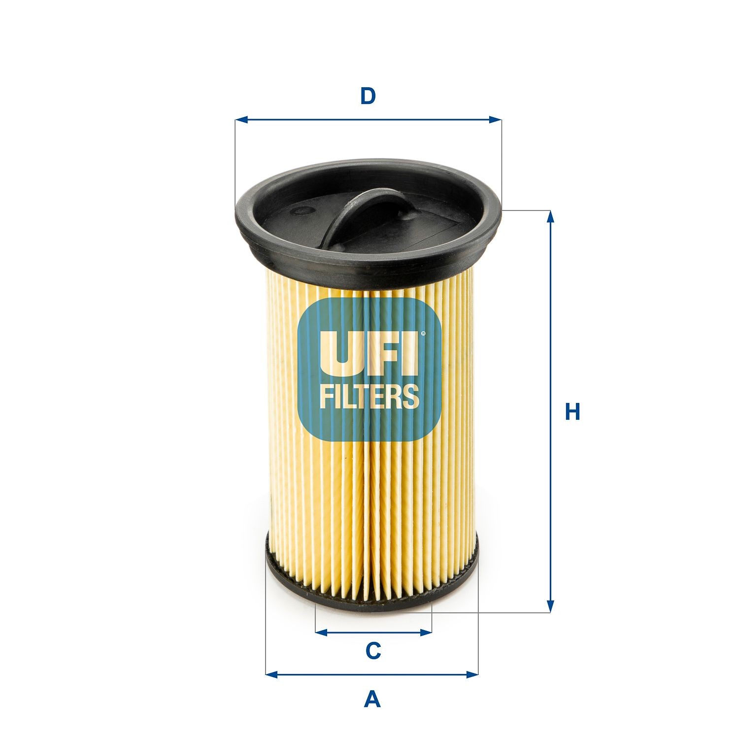 UFI Filter Insert Height: 127,5mm Inline fuel filter 26.005.00 buy