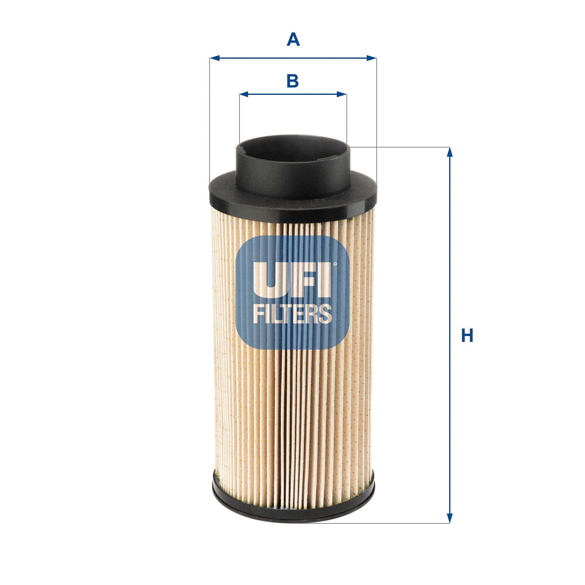 UFI Filter Insert Height: 182,8mm Inline fuel filter 26.010.00 buy