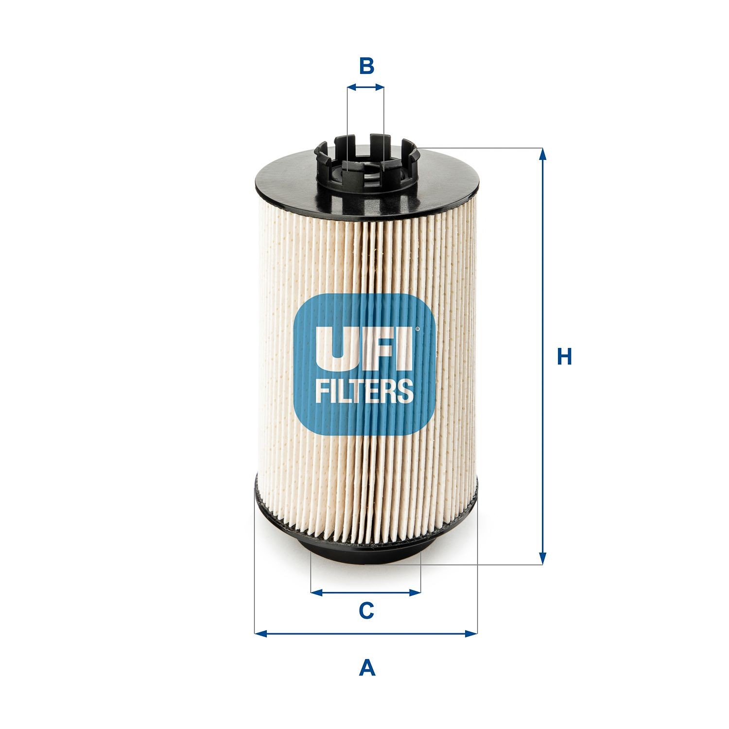 UFI Filtereinsatz Höhe: 172mm Kraftstofffilter 26.011.00 kaufen