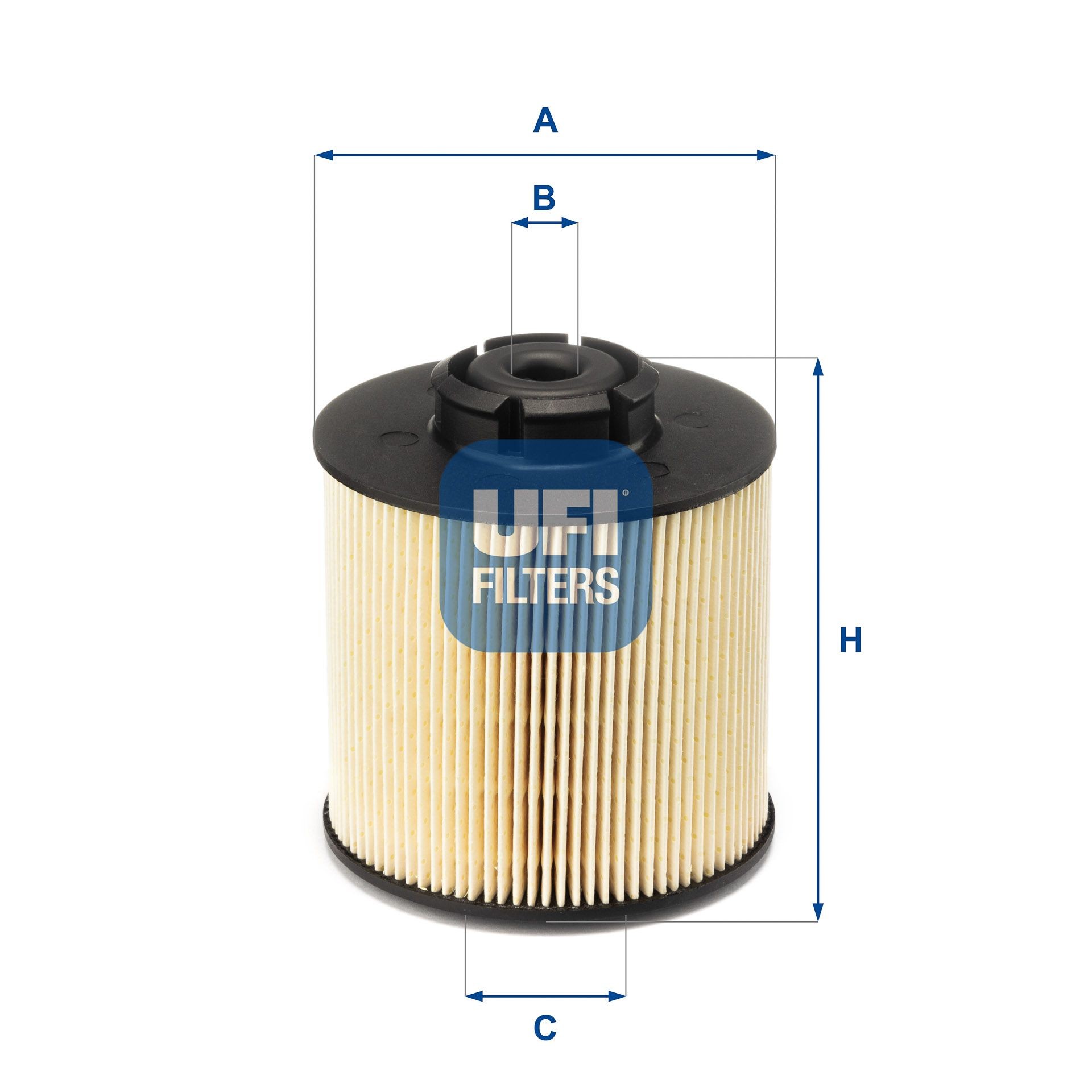UFI Filter Insert Height: 101mm Inline fuel filter 26.017.00 buy