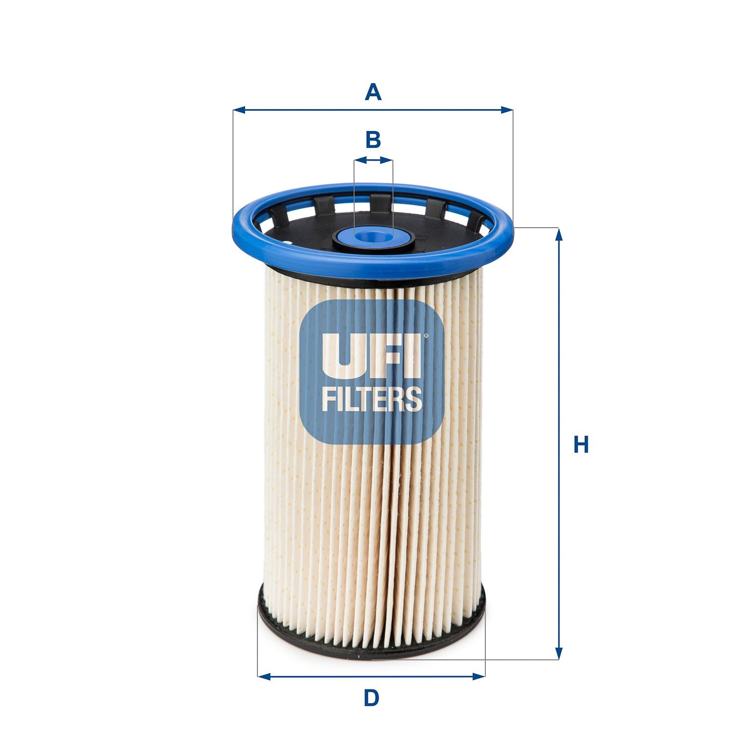 26.026.00 UFI Wkład filtra Wys.: 134,5[mm] Filtr paliwa 26.026.00 kupić niedrogo