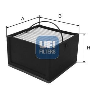 UFI Filtereinsatz Höhe: 54mm Kraftstofffilter 26.059.00 kaufen