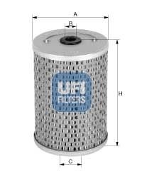 UFI Height: 142, 142,0mm Inline fuel filter 26.603.00 buy
