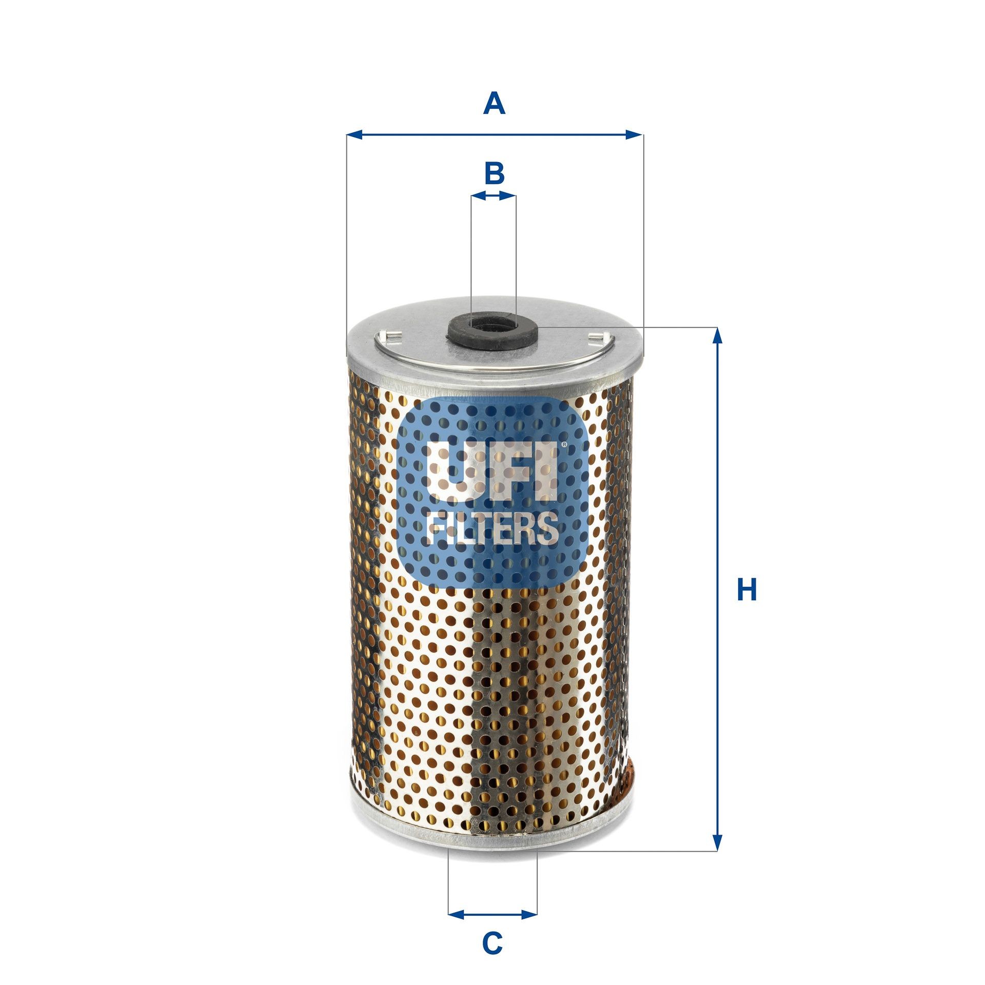 UFI Filter Insert Height: 142mm Inline fuel filter 26.604.00 buy