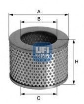 UFI 27.068.00 Air filter 280mm, 132mm, Filter Insert