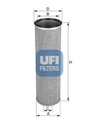 UFI 316, 316,0mm, 117mm Height: 316, 316,0mm Engine air filter 27.106.00 buy