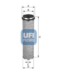 UFI 470mm, 159, 152mm, Filter Insert Height: 470mm Engine air filter 27.130.00 buy