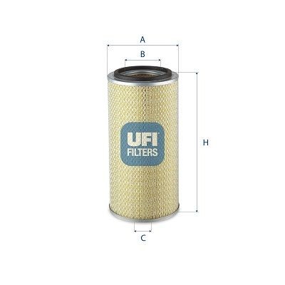 UFI 365mm, 174mm, Filter Insert Height: 365mm Engine air filter 27.148.00 buy