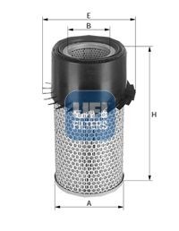 UFI 354, 354,0mm, 201,5mm Height: 354, 354,0mm Engine air filter 27.179.00 buy