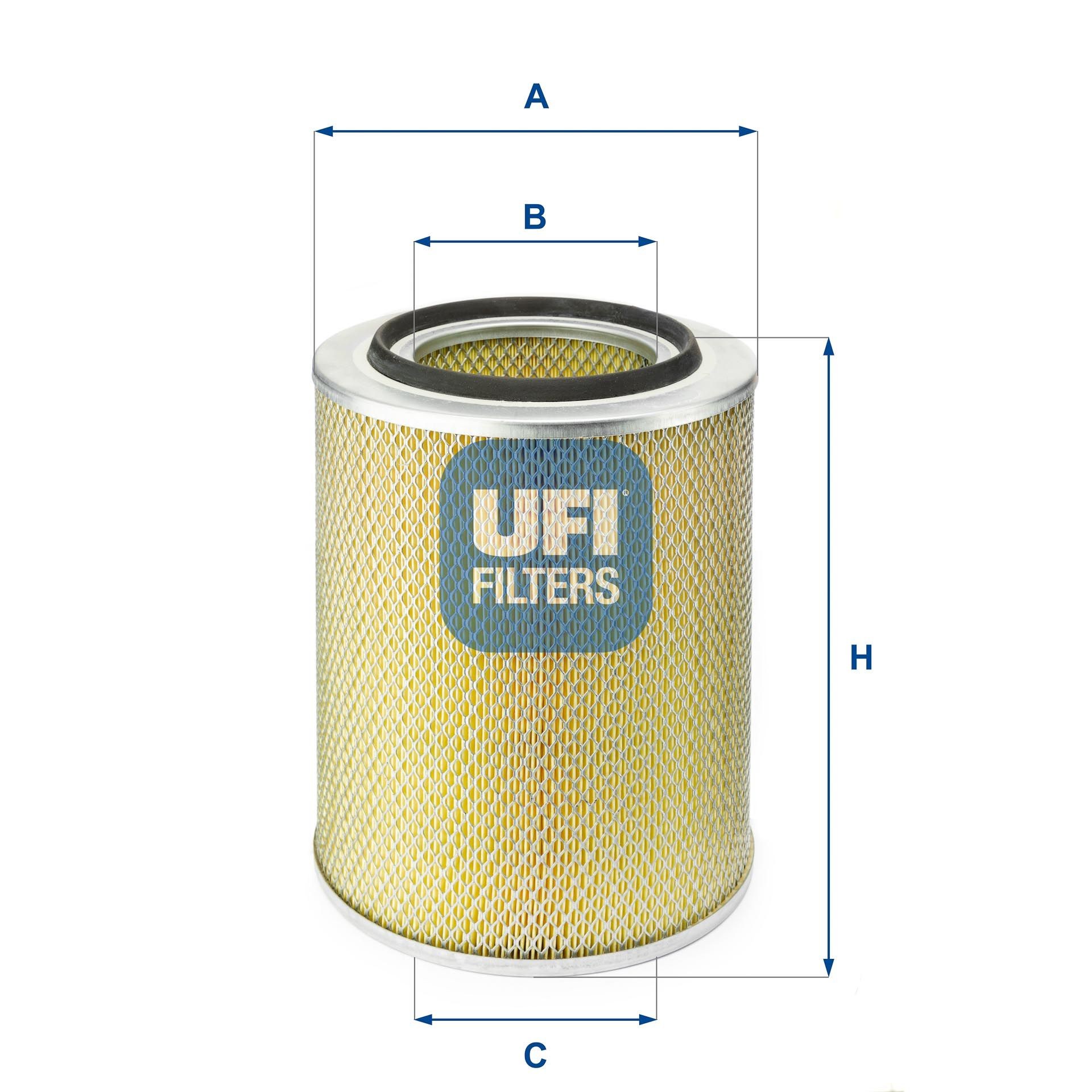 UFI 27.183.00 Air filter 299mm, 243mm, Filter Insert