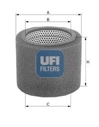 UFI 61, 61,0mm, 114mm Höhe: 61, 61,0mm Luftfilter 27.237.00 kaufen
