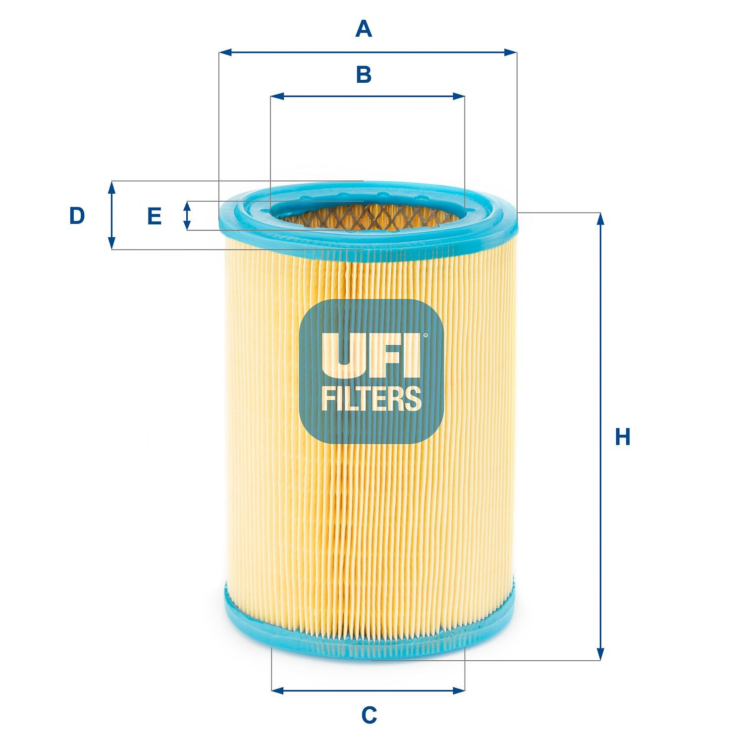 UFI 27.252.00 Air filter 207mm, 140, 92mm, Filter Insert