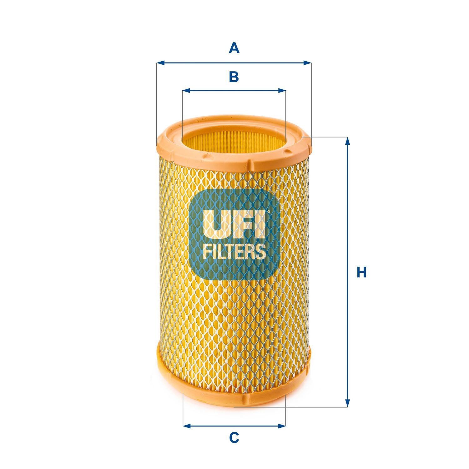 UFI 27.267.00 Air filter 179mm, 108mm, Filter Insert
