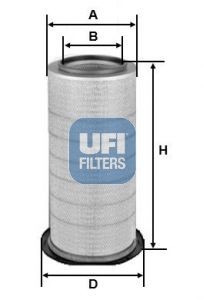 UFI 27.277.00 Air filter 597mm, 270, 300mm, Filter Insert