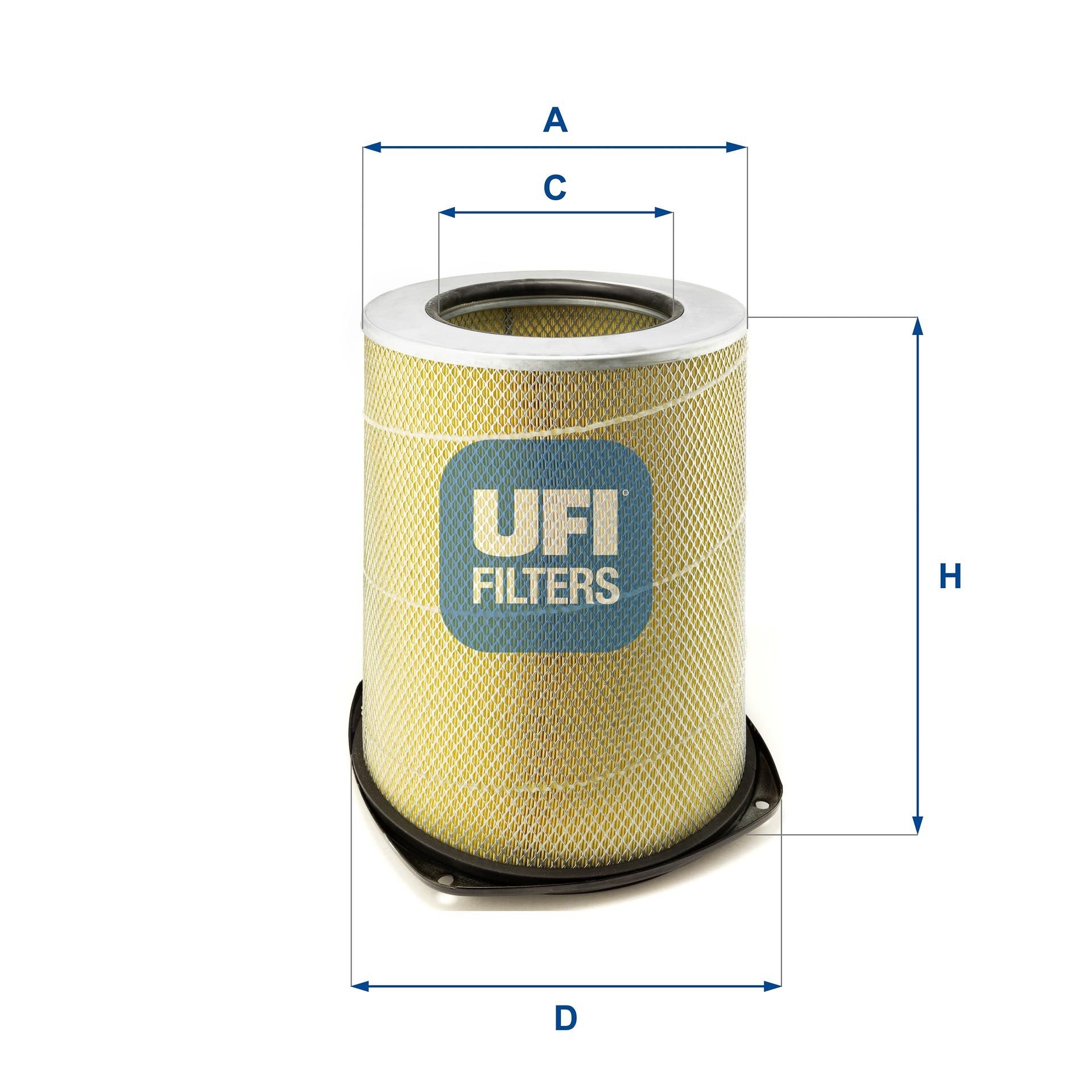 UFI 27.285.00 Air filter 418mm, 332, 352mm, Filter Insert