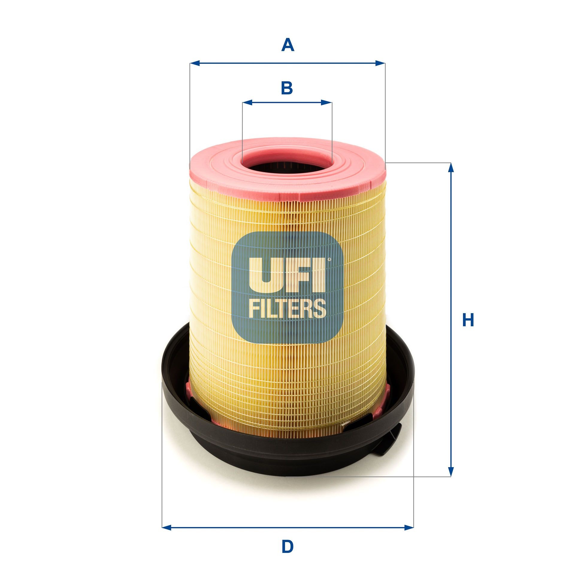 UFI 353mm, 281,5, 346mm, Filter Insert Height: 353mm Engine air filter 27.383.00 buy