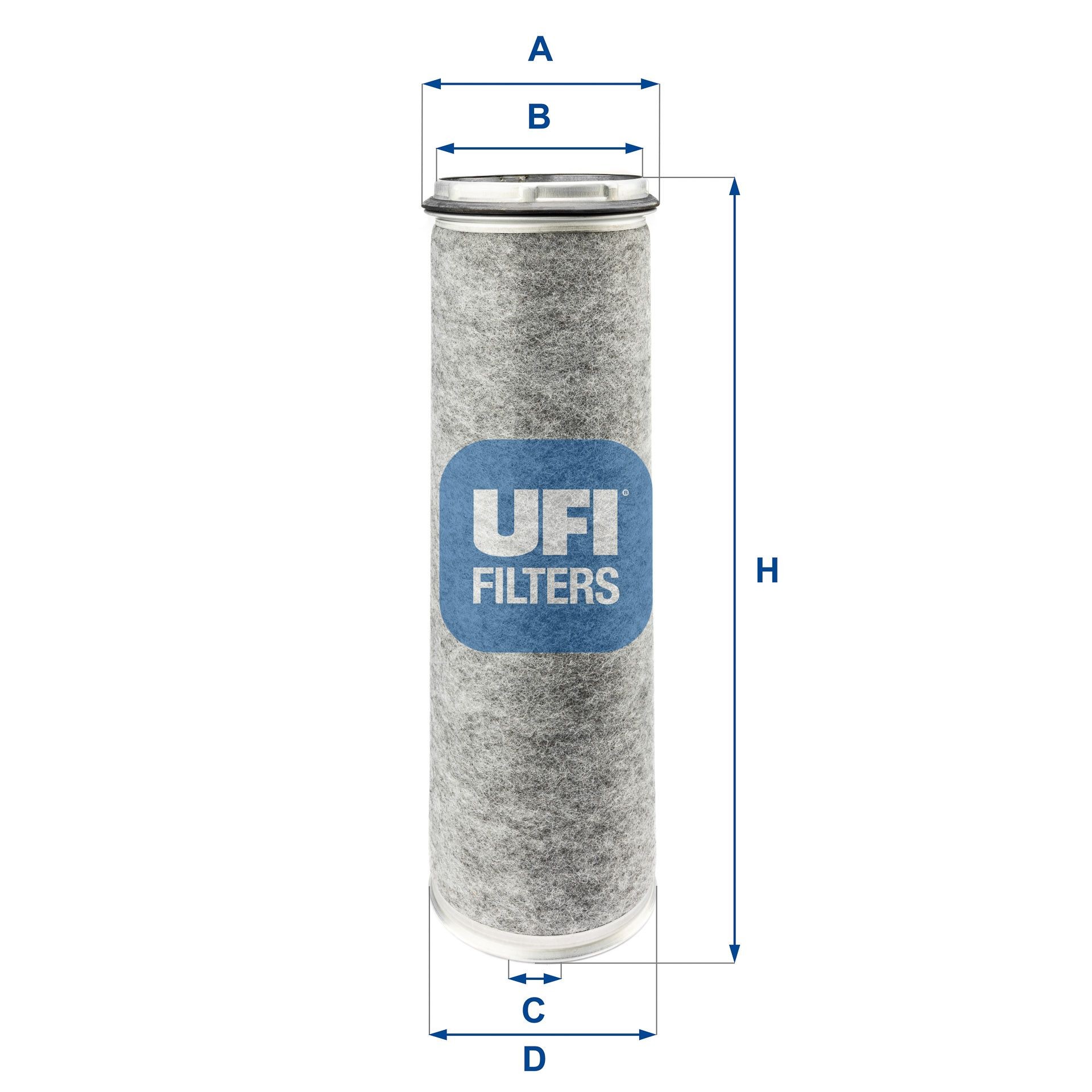 UFI 27.390.00 Air filter 461mm, 211, 200mm, Filter Insert
