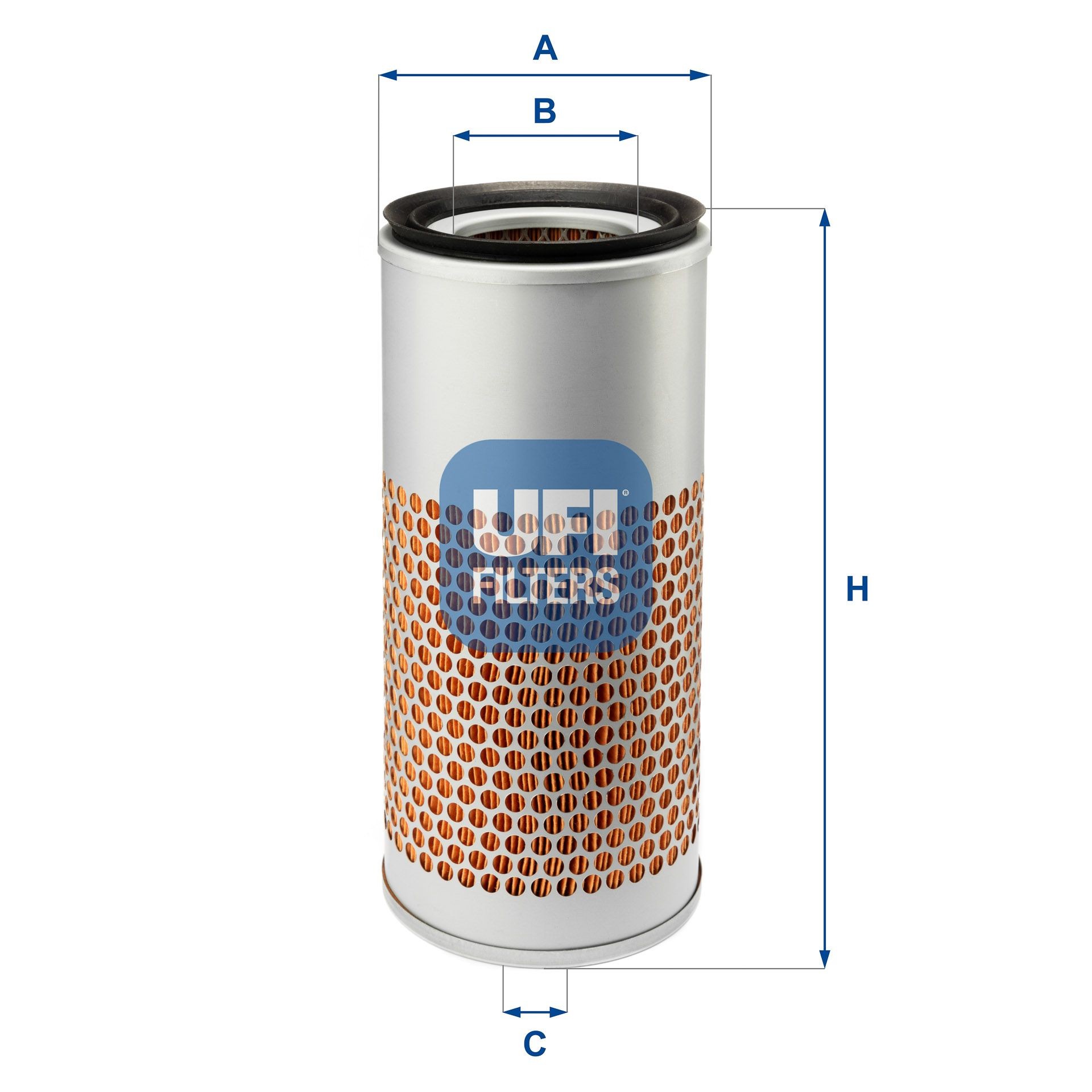 UFI 27.584.00 Air filter 290mm, 134mm, Filter Insert
