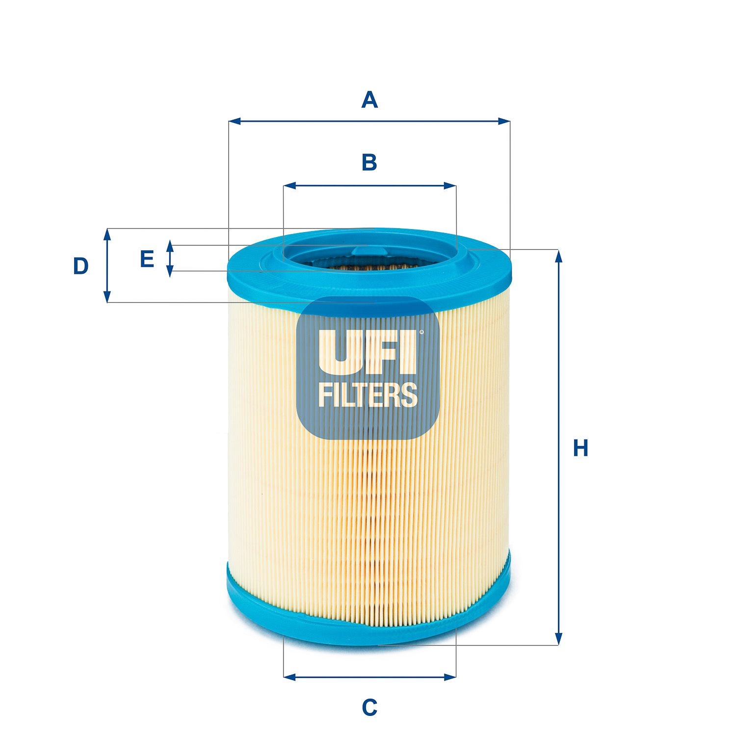 UFI 27.606.00 Engine filter 245mm, 192, 142mm, Filter Insert