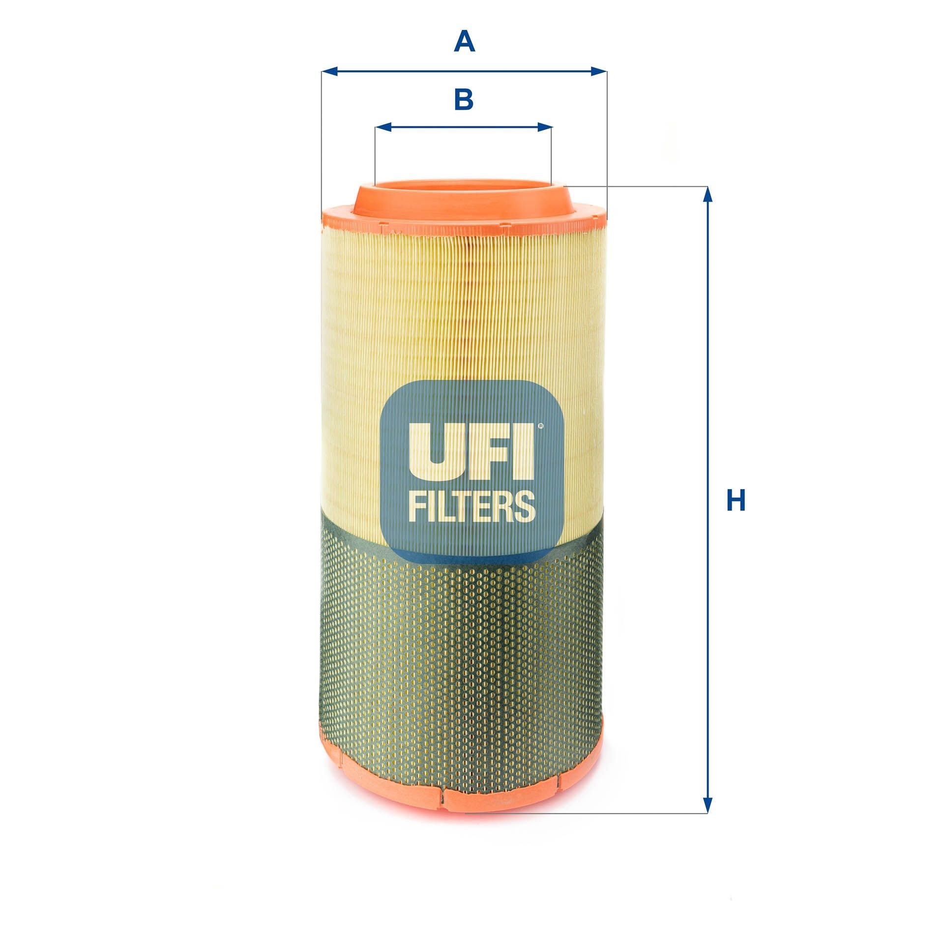UFI 27.619.00 Air filter 510mm, 267mm, Filter Insert