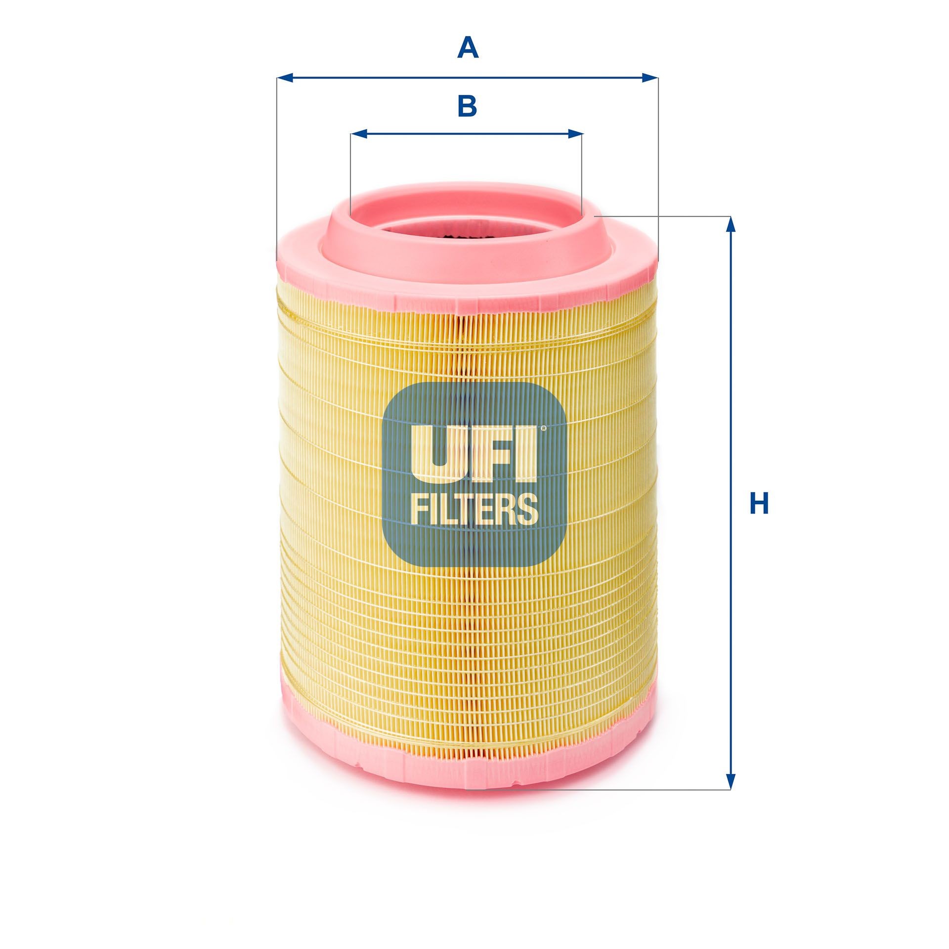 UFI 27.625.00 Air filter 334mm, 246mm, Filter Insert