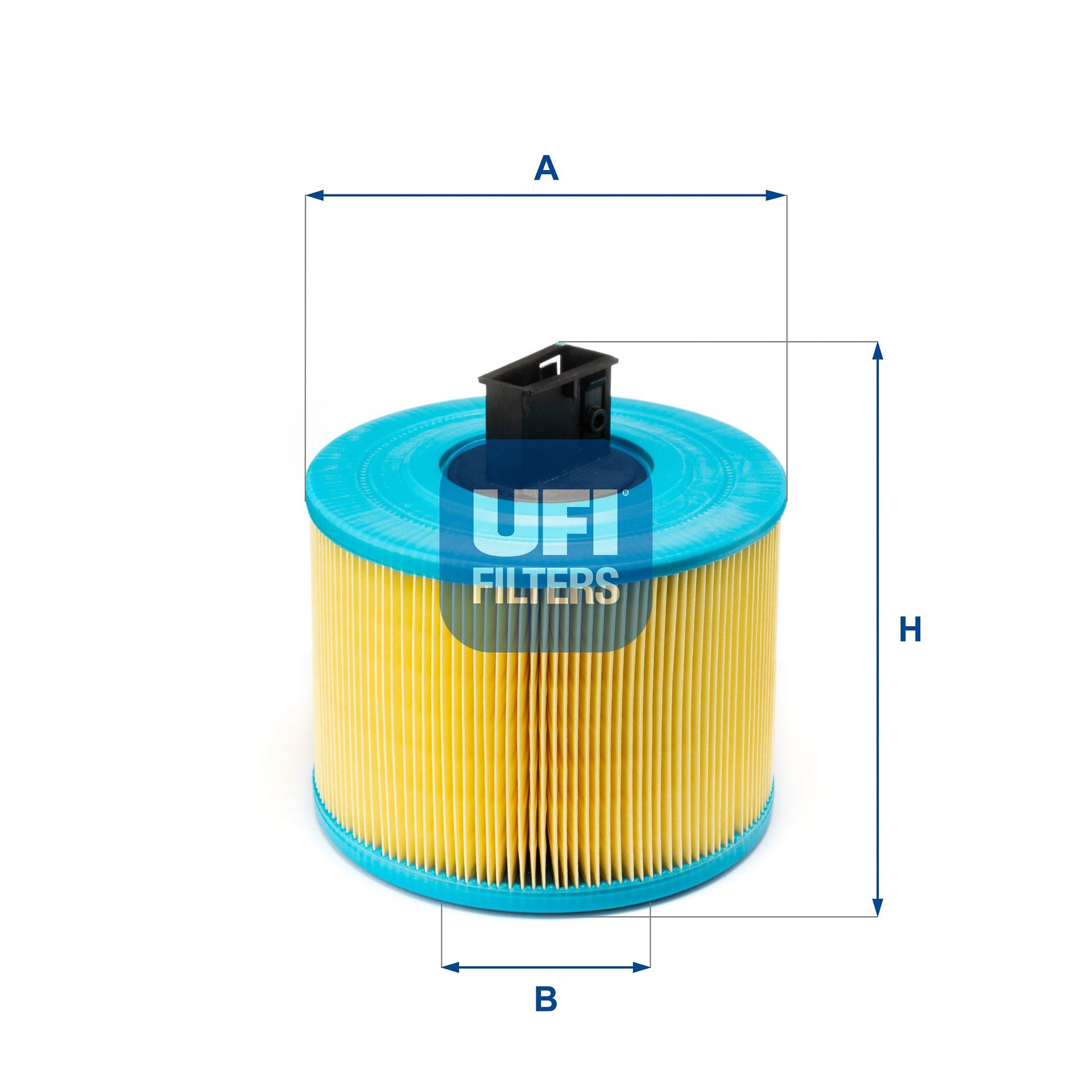 UFI 27.636.00 Air filter 173mm, 176mm, Filter Insert