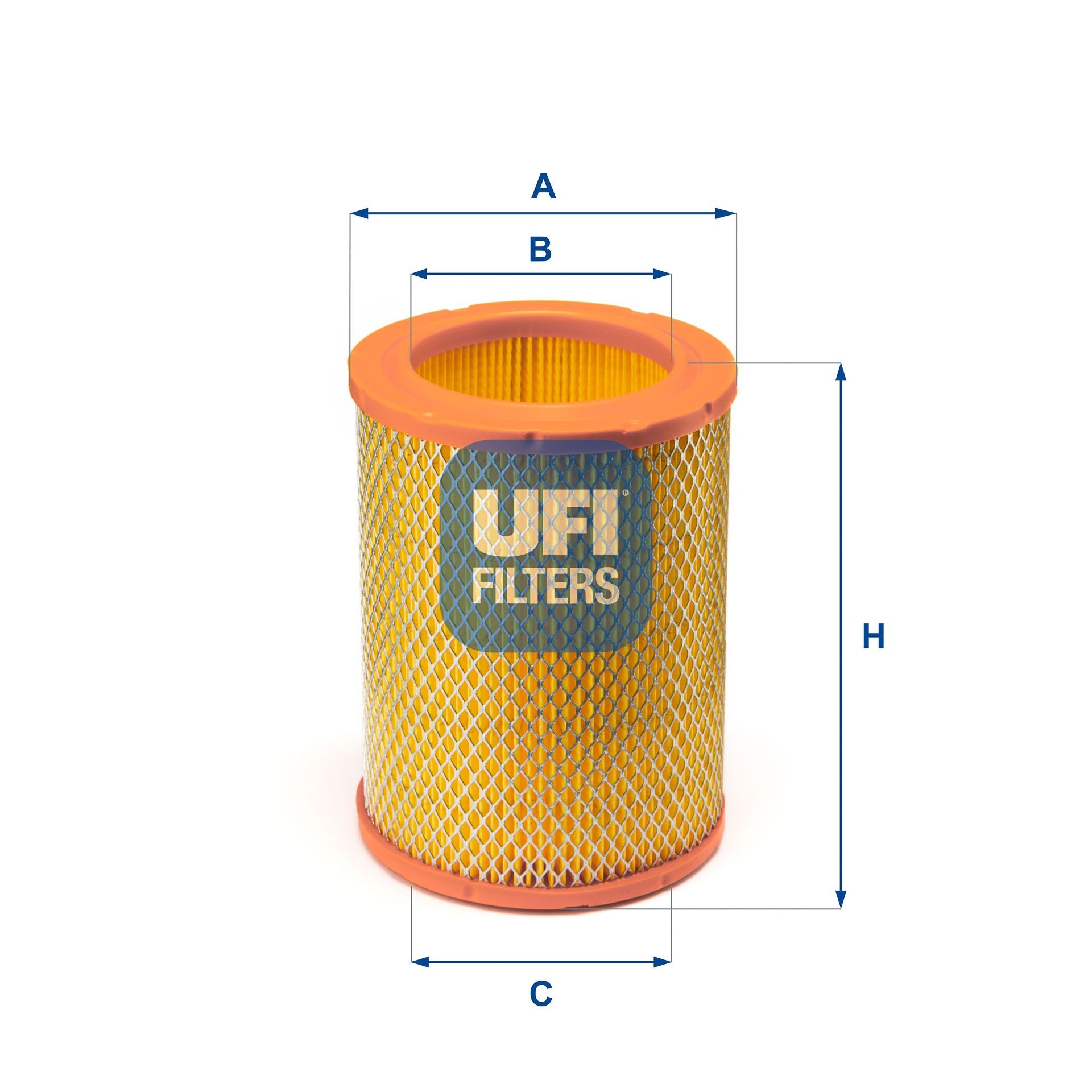 UFI 171mm, 128mm, Filter Insert Height: 171mm Engine air filter 27.731.00 buy
