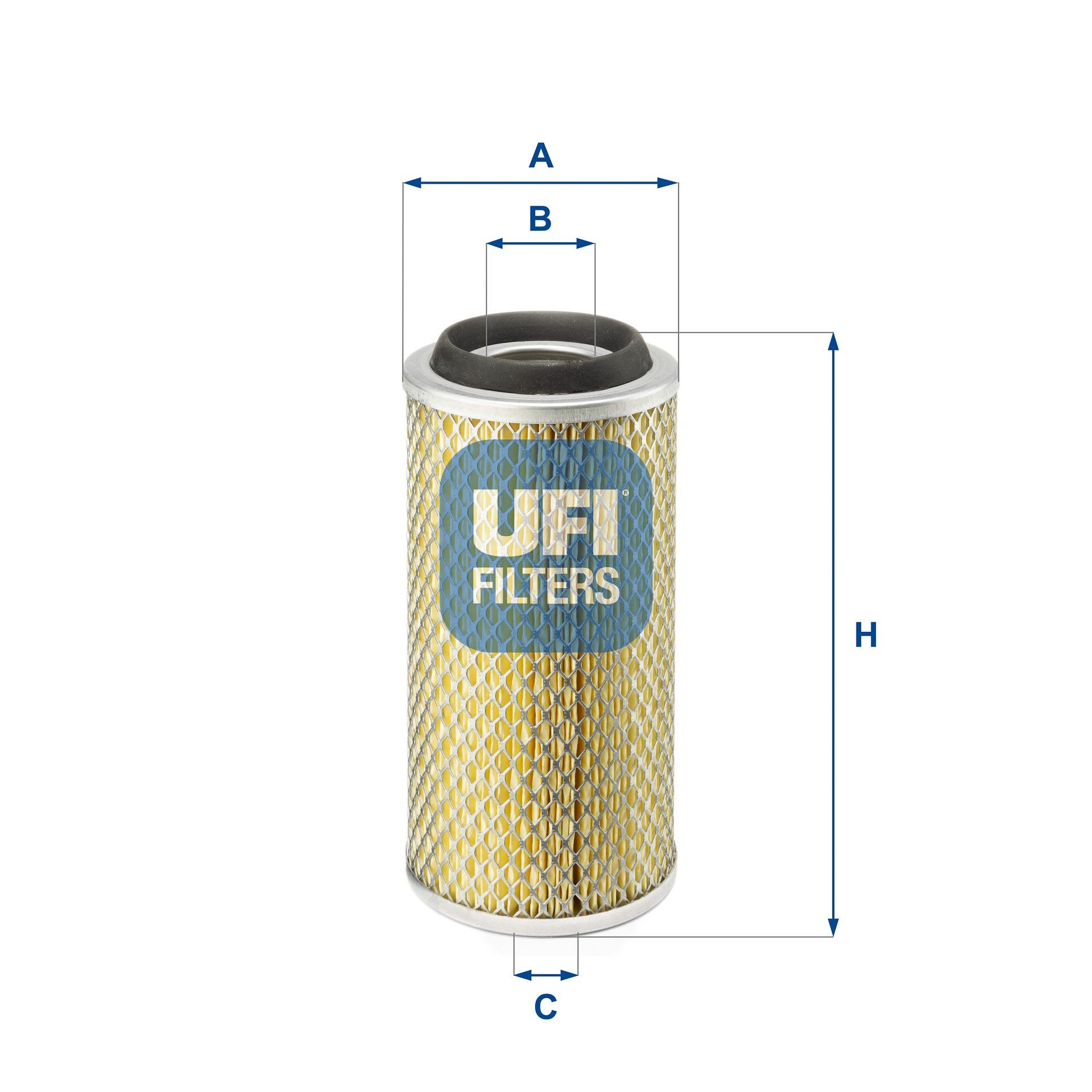 UFI 27.801.00 Air filter 228mm, 110mm, Filter Insert