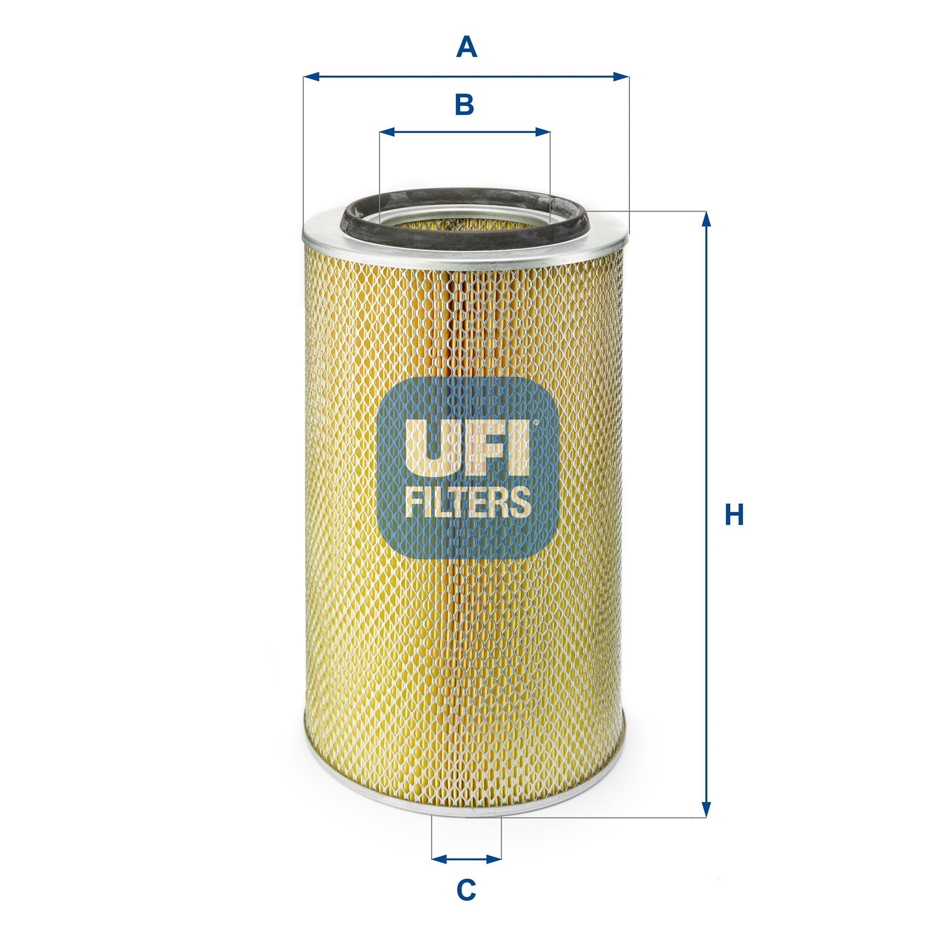 UFI 383mm, 226mm, Filter Insert Height: 383mm Engine air filter 27.805.00 buy