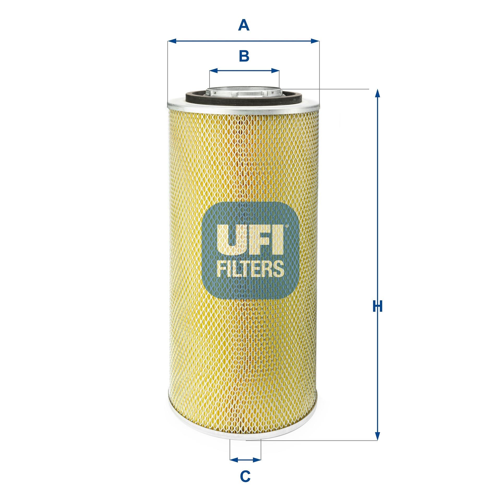 UFI 494mm, 242mm, Filtereinsatz Höhe: 494mm Luftfilter 27.806.00 kaufen