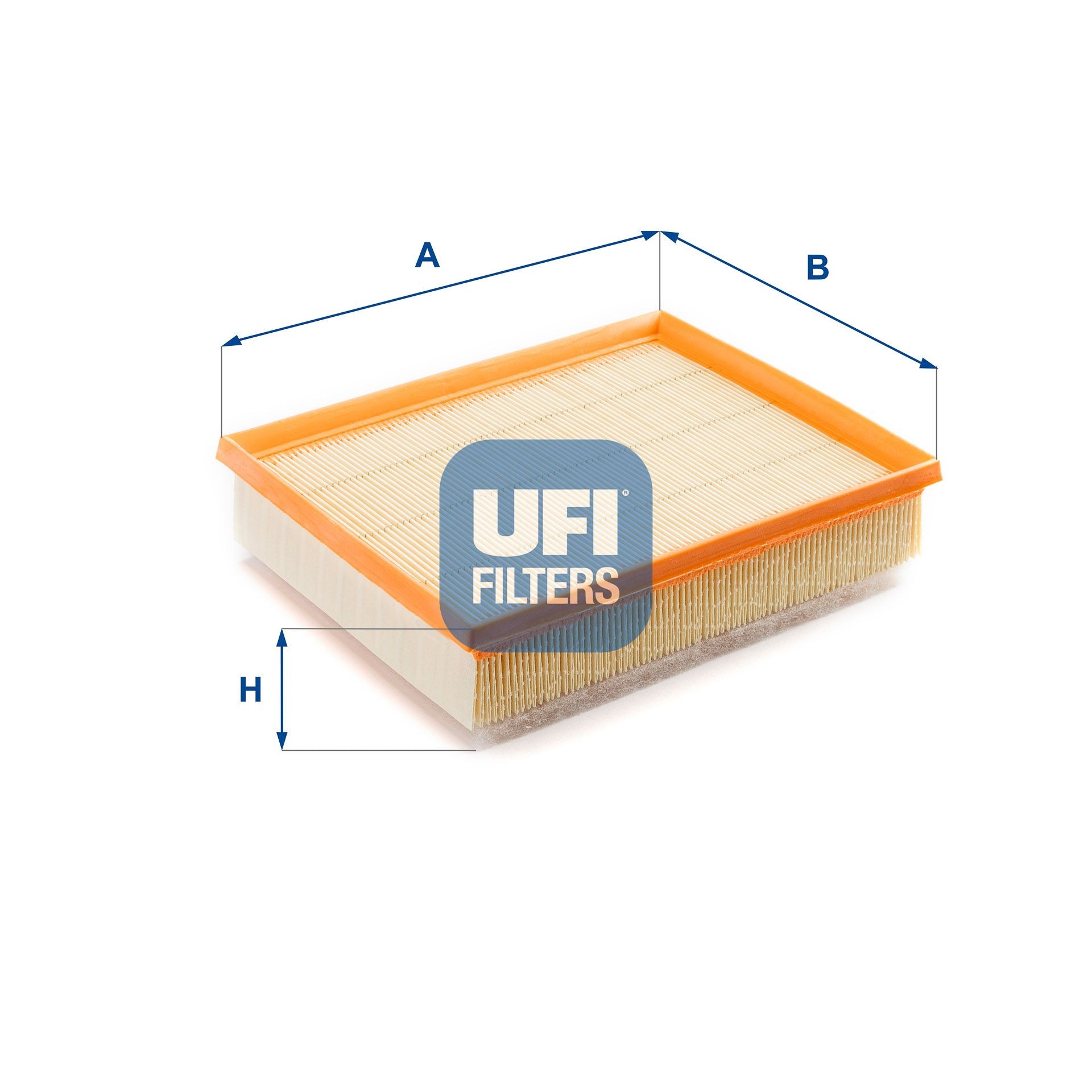UFI 60mm, 250mm, Filter Insert Height: 60mm Engine air filter 27.807.00 buy