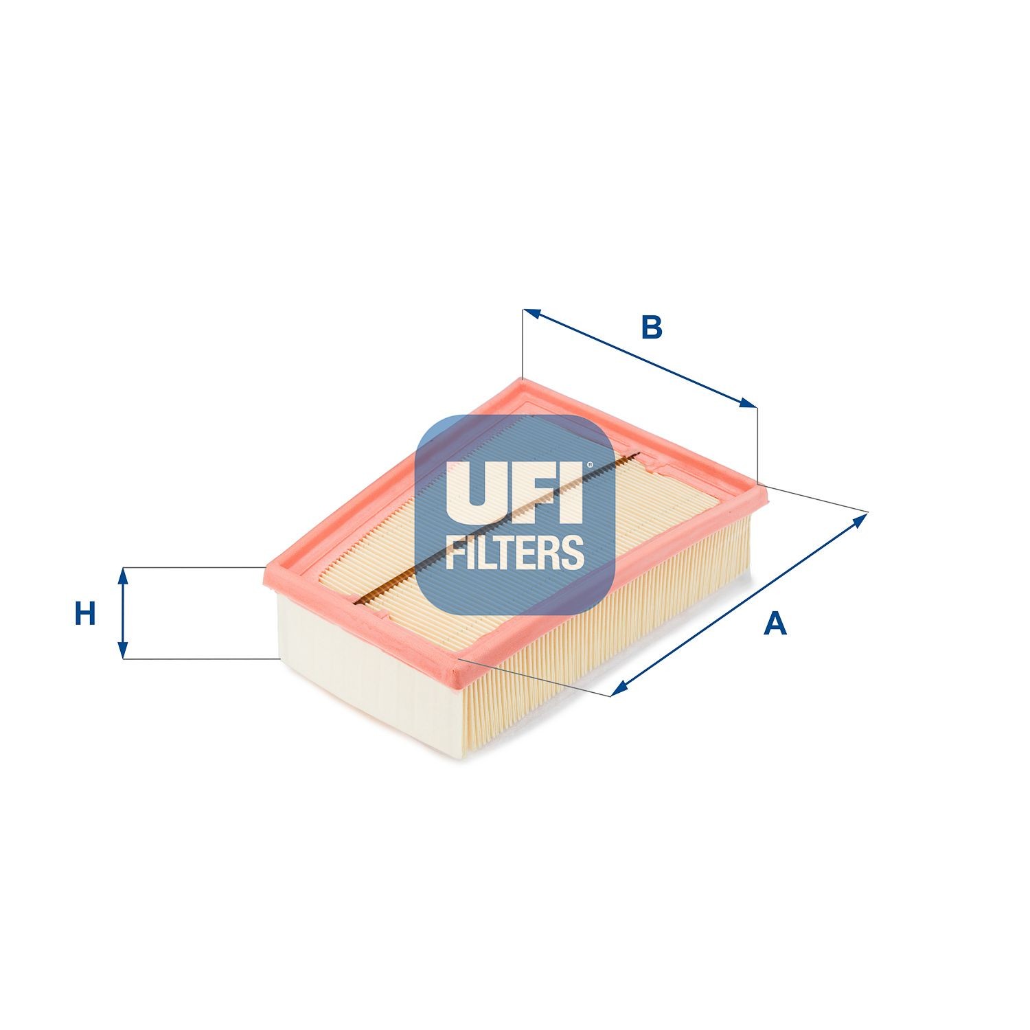 UFI 27.843.00 Air filter 170mm, 124mm, Filter Insert