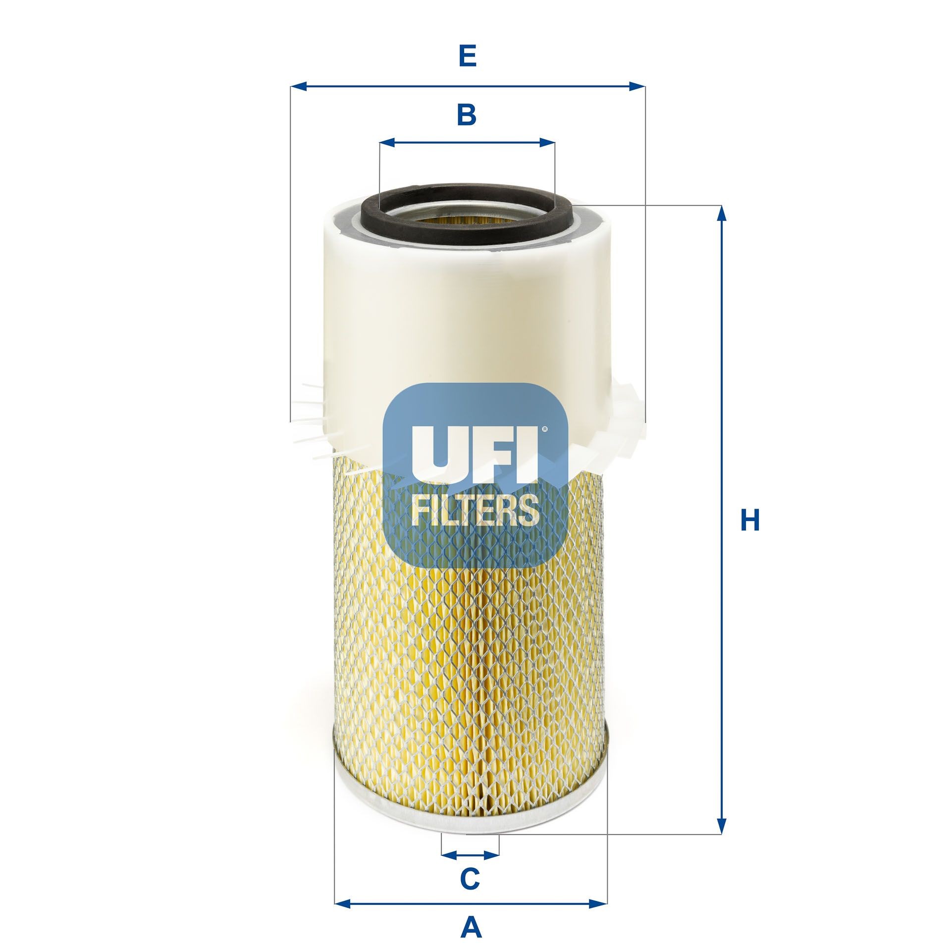 UFI 27.878.00 Air filter 315mm, 155mm, Filter Insert