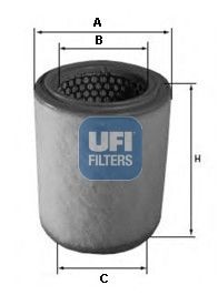 UFI 165mm, 132mm, Filter Insert Height: 165mm Engine air filter 27.890.00 buy
