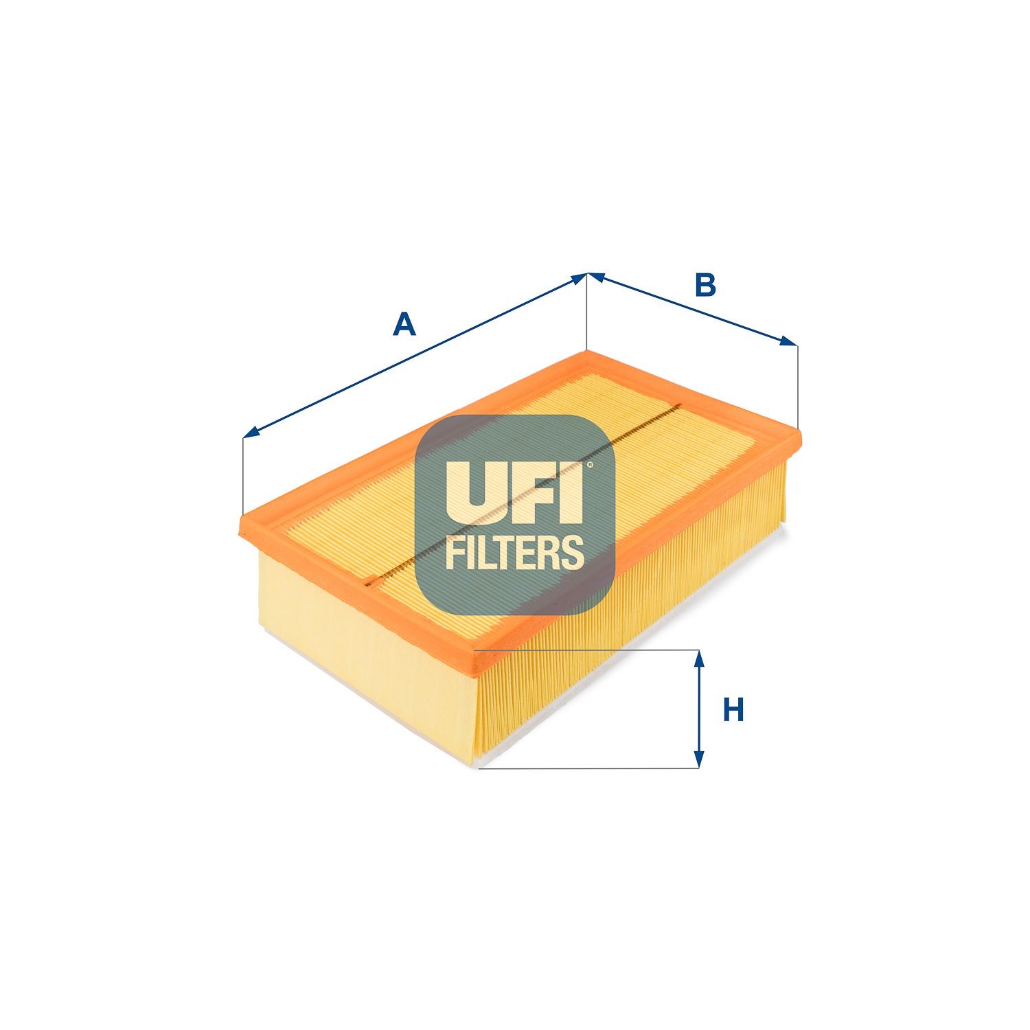 UFI 70mm, 251,5mm, Filter Insert Height: 70mm Engine air filter 27.901.00 buy