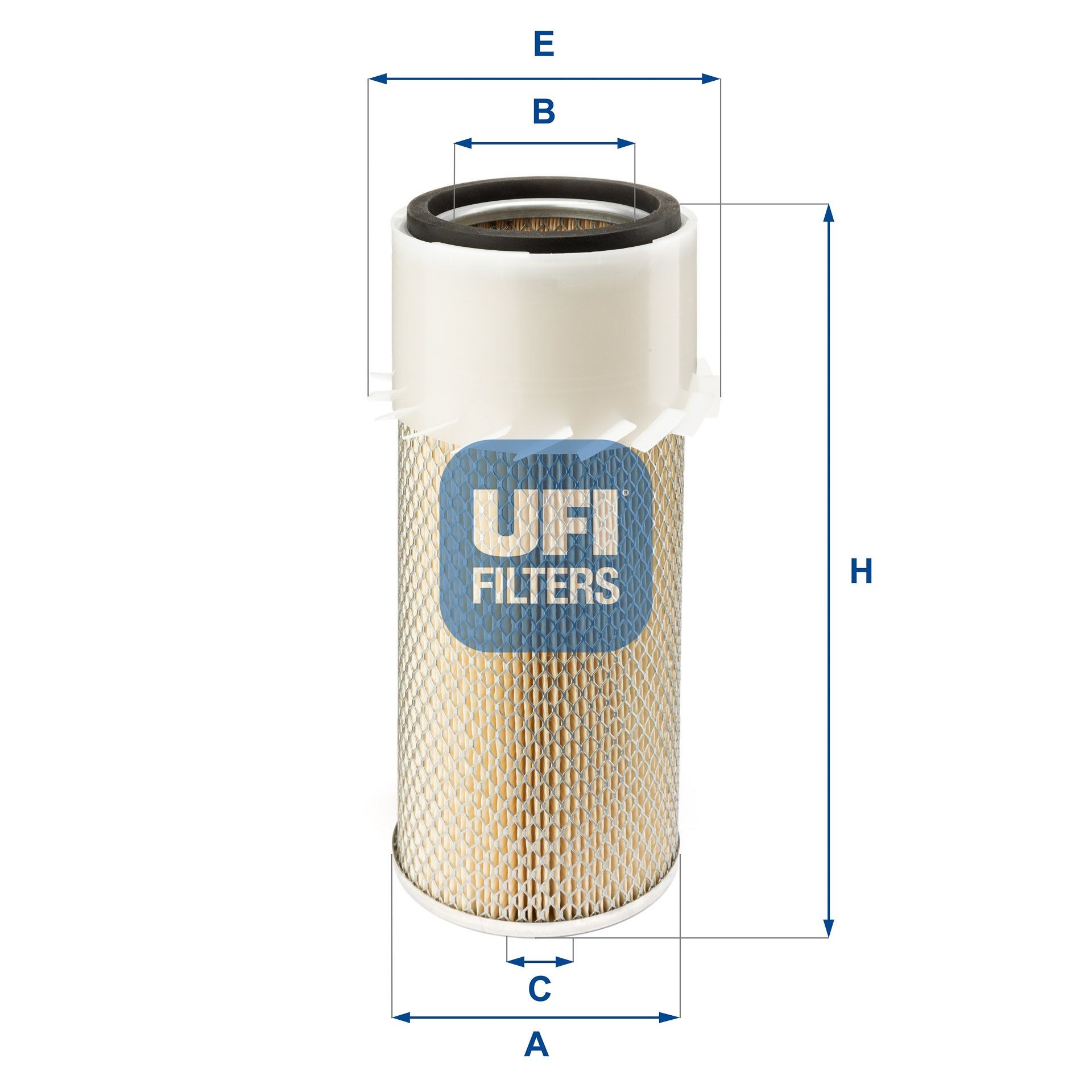 UFI 27.931.00 Air filter 313mm, 133mm, Filter Insert
